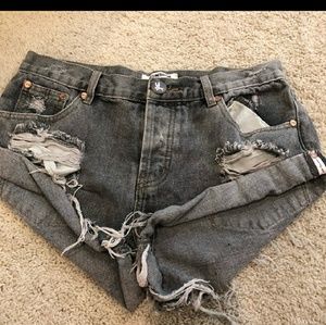 One teaspoon brand denim bandits shorts